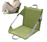 Cojín De Asiento Inflable - Almohadilla Inflable Con Respaldo, Asiento De Estadio | Silla Portátil Con Correa Ajustable Para Conciertos, Viaje Por Carretera, Camping, Coche, Blanqueador, Estadio Al Ai