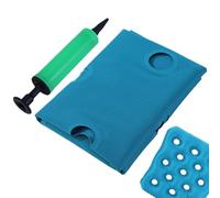 Cojín de asiento inflable para viajes en avión - Bloque de asiento portátil con bomba de aire | Cómodo cojín inflable para silla de ruedas con bomba de aire, colchoneta inflable ligera, almohadilla