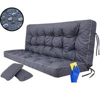 Cojín de asiento para banco de jardín, columpio, cojín de suelo, para columpio de jardín, para exterior e interior, 180 cm, azul marino