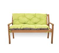 Cojín de asiento para columpio de Hollywood, banco con respaldo, cojín para columpio de jardín, cojín de banco para exteriores (160 x 60 x 50 cm, lima)