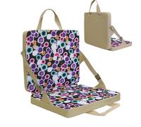 Cojín de asiento para estadio - Respaldo para sillas blanqueadoras | Cojín tribu antideslizamiento | Impermeable Portátil Colorido Niños Adultos Asientos Suave Para Eventos Deportivos Para Picnic