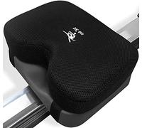 Cojín de asiento para máquina de remo (modelo 2) que se adapta perfectamente al Concept 2 con espuma viscoelástica más gruesa, funda lavable y correas, también funciona muy bien con bicicleta estática