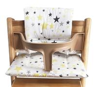 Cojín de asiento para Stokke Tripp Trapp, resistente al agua, antideslizante, juego de cojín de algodón orgánico para bebé, funda de cojín de repuesto para trona infantil