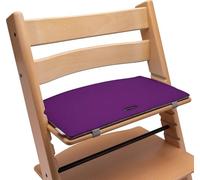 Cojín de asiento para trona compatible con trona Stokke Tripp Trapp (lila/gris), cojín de asiento, cojín de fieltro, accesorio para silla infantil, trona de madera Mahona