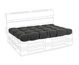 Cojín de asiento Poly230 Carbono