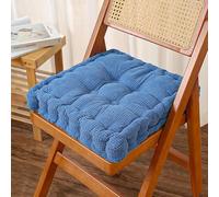 Cojín de asiento portátil de algodón para coche, oficina y hogar, almohadilla redonda y cuadrada para sillones, sillas de comedor y asientos de jardín