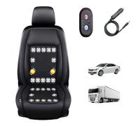cojín de asiento refrigerante para coche 3 Niveles De Viento Ajustables Asiento De Coche De Refrigeración Para coche, SUV, camión, universal,Black-24V24-BladeFan+Massage