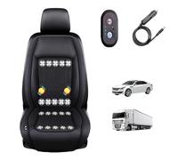 cojín de asiento refrigerante para coche 3 Niveles De Viento Ajustables Asientos De Coche Refrigerados Para coche, SUV, camión, universal,Black-24V20-BladeFan+Massage