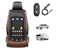 cojín de asiento refrigerante para coche 3 Niveles De Viento Ajustables Coche De Ventilación Del Asiento Para coche, SUV, camión, universal,Brown-24V16-BladeFan+Massage