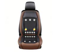 cojín de asiento refrigerante para coche 3 Niveles De Viento Ajustables Cojin Asiento Coche Para coche, SUV, camión, universal,Brown-12V16-BladeFan+Massage