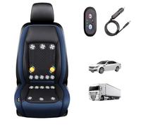 cojín de asiento refrigerante para coche 3 Niveles De Viento Ajustables Cojin Asiento Coche Para coche, SUV, camión, universal,Blue-12V16-BladeFan+Massage
