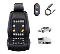 cojín de asiento refrigerante para coche 3 Niveles De Viento Ajustables Refrigeración Del Asiento Del Coche Para coche, SUV, camión, universal,Black-24V24-BladeFan+Massage
