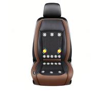 cojín de asiento refrigerante para coche 3 Niveles De Viento Ajustables Refrigeración Del Asiento Del Coche Para coche, SUV, camión, universal,Brown-24V16-BladeFan+Massage