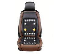 cojín de asiento refrigerante para coche 3 Niveles De Viento Ajustables Refrigeración Del Asiento Del Coche Para coche, SUV, camión, universal,Brown-24V24-BladeFan+Massage