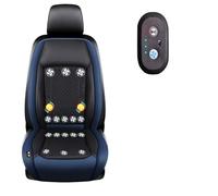 cojín de asiento refrigerante para coche 3 Niveles De Viento Ajustables Refrigeración Del Asiento Del Coche Para coche, SUV, camión, universal,Blue-24V16-BladeFan+Massage