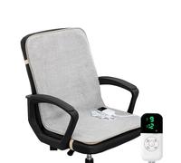 Cojín de Asiento y Respaldo calefactables para Silla de Oficina con calefacción, 9 Niveles de Temperatura Ajustables, Temporizador de 1 a 12 h.