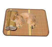 Cojín De Bambú For Silla De Asiento, Funda De Asiento De Masaje Cómoda, Alfombrilla De Verano Fresca For Asiento De Coche, Alfombrilla De Refrigeración For Oficina/sofá/restaurante/etc., 75 Cm X 50 Cm
