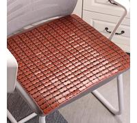 Cojín de bambú refrescante para silla de cama doble, reutilizable, suave y transpirable, plegable, con patrón Mahjong, comodidad y estilo de verano