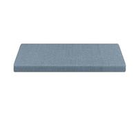 Cojín de banco azul cielo para interiores y exteriores, 54 x 16 x 2 pulgadas, cojín de repuesto antideslizante para muebles de patio, funda extraíble para columpio de porche y sofá de jardín, se