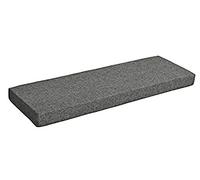 Cojín de banco de 5 cm de espesor, 80/100/120 cm antideslizante para asiento de banco para interiores y exteriores, jardín, muebles de madera (gris oscuro, 120 x 45 cm)
