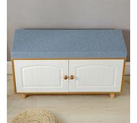 Cojín de banco de 5 cm de grosor, cojín de armario de entrada, cojín de banco de muebles de jardín, cojín de sofá, cojín de asiento de comedor para interiores y exteriores, 70 x 40 x 5 cm, azul claro