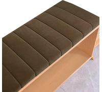 Cojín de banco de color caramelo de 90 x 50 cm, cojín de asiento suave para bancos de cocina y jardín, elegante cojín de asiento al aire libre, cómodo para comer y relajarse