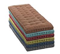Cojín de banco de interior de 8 cm de grosor, 160 x 50 cm, cojín suave para sofá de 2/3 plazas, jardín, patio, columpio, color verde claro, cómoda decoración del hogar