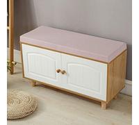 Cojín de banco de jardín, suave y grueso, para 2 a 3 personas, para exteriores, patio, columpio, sofá, uso en interiores y exteriores, 110 x 35 x 5 cm, color rosa, cómodo y elegante