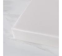 Cojín de banco de piel sintética antideslizante e impermeable, 100 x 40 cm, almohadilla de asiento suave extraíble para sillas de jardín y patio, tapete blanco para muebles