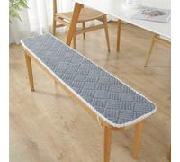 Cojín de Banco Grueso, cojín de Asiento de Banco Antideslizante de 11 x 31 Pulgadas, Correas en Cada Lado, Tacto Pero también Resistente al Desgaste.