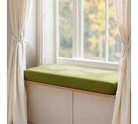 Cojín de banco lavable para exteriores, antideslizante, para sofá, jardín, extraíble, 100 x 35 x 8 cm, perfecto para alféizar de ventana, columpio y muebles de patio.