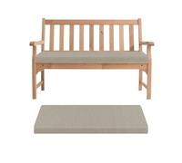 Cojín de banco para exteriores, antideslizante, rectangular, para asiento de jardín, para diván, columpio, uso en interiores y exteriores, color gris claro, 180 x 30 x 5 cm