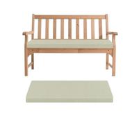 Cojín de banco para exteriores, antideslizante, rectangular, para sillas largas, uso en interiores, color blanco roto, 190 x 45 x 5 cm, cómodo y