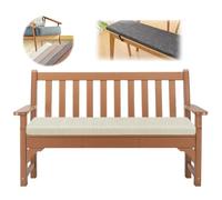 Cojín de banco para exteriores con funda extraíble, almohadilla de asiento de espuma antideslizante de 5 cm de grosor, 180 x 30 cm, ideal para bancos de interior/exterior, cómodo cojín de asiento.