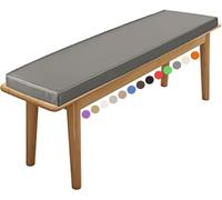 Cojín de banco para interiores y exteriores, 60 x 40/100 x 40/120 x 40/140 x 40 cm de grosor, 5 cm de grosor, impermeable, para jardín, patio, sofá, muebles, color 1 (190 x 50 x 5 cm)