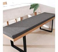 Cojín de banco prémium con lazos, 150 x 45 cm, 3 cm de grosor, para mecedora de exterior, cojín para banco de comedor, ventana de bahía, jardín, impermeable y