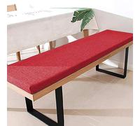 Cojín de banco prémium con lazos, 150 x 45 cm, 3 cm de grosor, para mecedora de exterior, cojín para banco de comedor, ventana de bahía, jardín, impermeable y