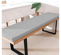 Cojín de banco prémium con lazos, 150 x 45 cm, 3 cm de grosor, para mecedora de exterior, cojín para banco de comedor, ventana de bahía, jardín, impermeable y