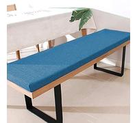 Cojín de banco prémium con lazos, 180 x 45 cm, 3 cm de grosor, cojín para silla mecedora para muebles de bahía y jardín