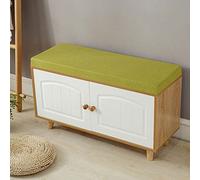 Cojín de banco verde de 5 cm de grosor, para interiores y exteriores, para banco de jardín, entrada, muebles de comedor, sofá, 130 x 35 cm, cómodo y elegante