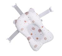 Cojín de Baño para bebé, Almohada de Baño Infantil, Red Transpirable Multifuncional, Antideslizante Ajustable, para Recién Nacido en el Hogar (Blanco)