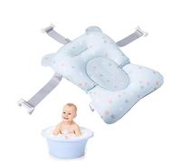 Cojín de baño para bebé, antideslizante, para recién nacidos, con hebillas y 3 cinturones de seguridad