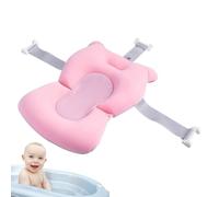 Cojín De Baño Para Bebés: 3 Cinturones De Seguridad Para Recién Nacidos Infantiles - Soporte Ajustable Sin Deslizamiento | Cojines De Ducha Y Plegables, Bañera De Asiento De Confort De Esponja