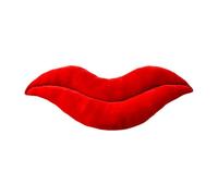 Cojín de Beso, Almohada con diseño de Labios esculpidos, Acento de Tela de Terciopelo Suave, para el hogar, decoración llamativa con temática de Amor para Cama, Silla, salón, celebración