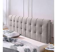 Cojín de cabecera de terciopelo de gran tamaño con soporte de respaldo, funda de almohada extraíble para cama, cabecero de 74 pulgadas incluido