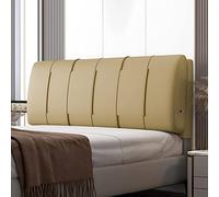 Cojín de cabecero tapizado marrón de gran tamaño y almohada para cama de día, cojín de pared de 59 pulgadas con funda extraíble para decoración de banco de dormitorio