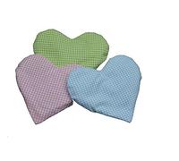 Cojín de calor con forma de corazón, para bebés y niños pequeños, cojín de colza, cojín de semillas de colza, color lila