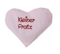Cojín de calor con forma de corazón y texto en alemán, cojín de semillas de colza, regalo de nacimiento, regalo de cumpleaños Rosa Kleiner Fratz Talla:-