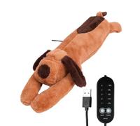 Cojín de calor de peluche para el período, cálido perro de peluche con USB | USB eléctrico peluche con apagado automático y control de temperatura, almohadilla térmica para hombros, cuello, espalda