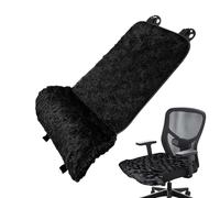 Cojín de coche - Almohadilla antideslizante universal de felpa, protector ergonómico para el asiento, accesorio de calentamiento de invierno, refuerzo de silla de oficina en casa, tapicería interior